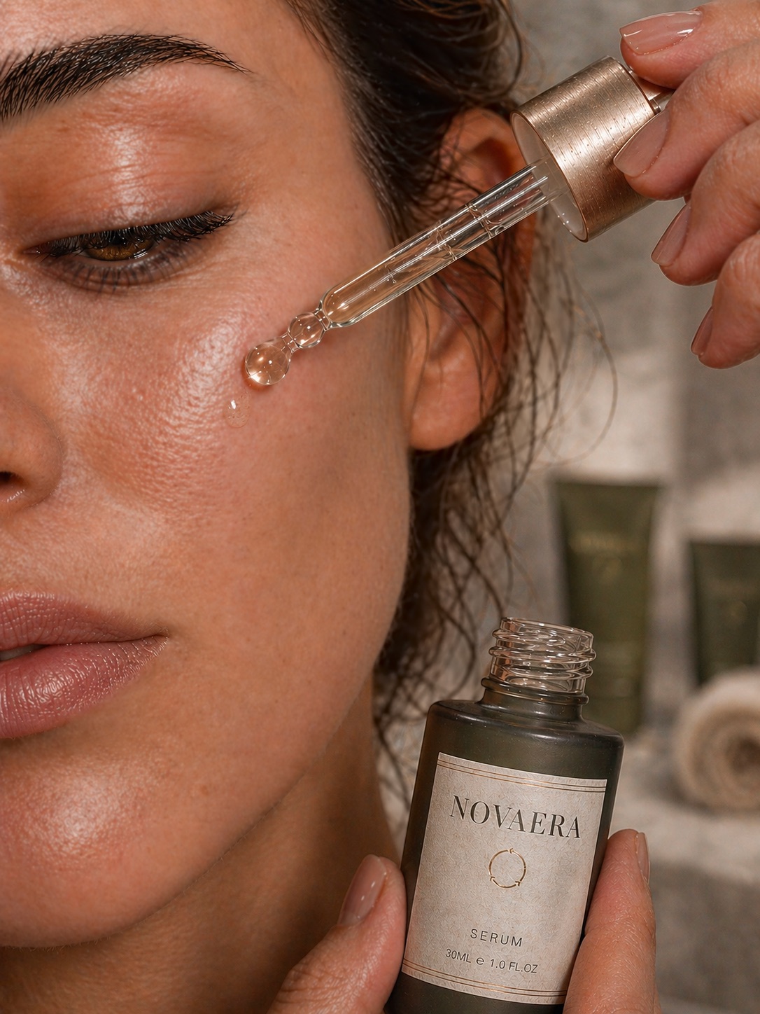 Applicator detail of Novaera face serum
